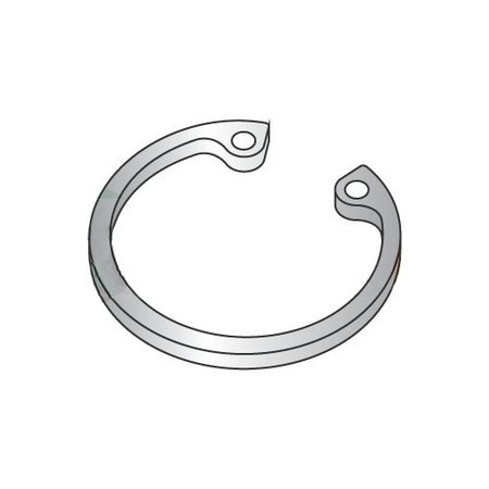 NEWPORT FASTENERS Internal Retaining Ring, Stainless Steel, Plain Finish, 0.438 in Bore Dia., 100 PK 459670